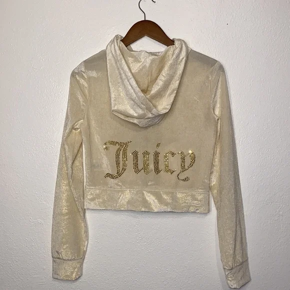 Juicy Couture Studded-Back Velour Bling Jacket - Picture 1 of 9